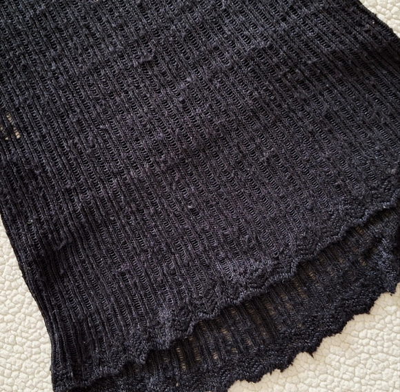 THE ROW Cutro Open Knit Silk Sleeveless Maxi Dress Midnight Blue M Org $2,550 - Picture 10 of 16